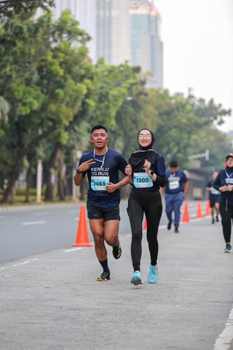 Race photo from KEMLU RUN 2025