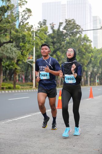 Race photo from KEMLU RUN 2025