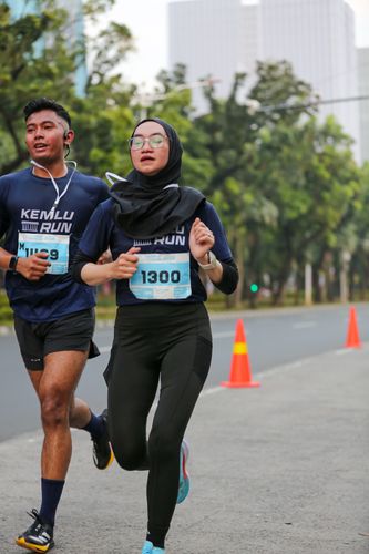 Race photo from KEMLU RUN 2025