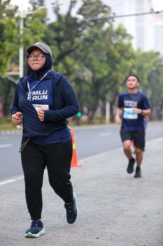Race photo from KEMLU RUN 2025