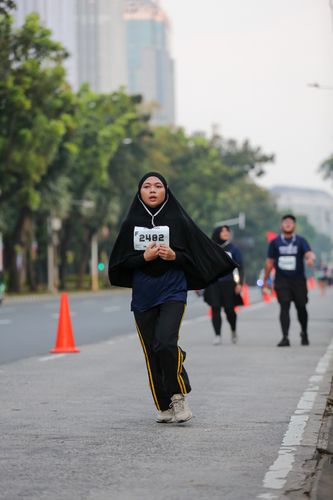 Race photo from KEMLU RUN 2025