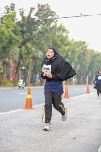 Race photo from KEMLU RUN 2025