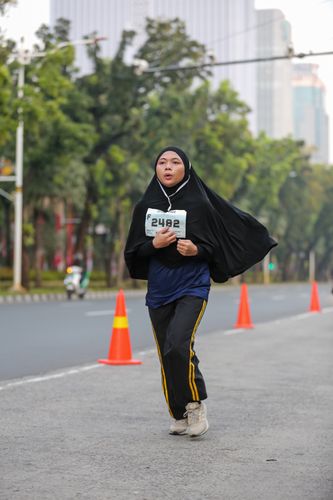 Race photo from KEMLU RUN 2025