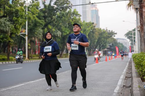 Race photo from KEMLU RUN 2025