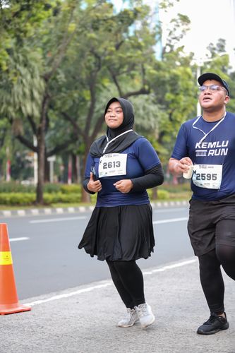 Race photo from KEMLU RUN 2025