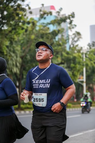 Race photo from KEMLU RUN 2025