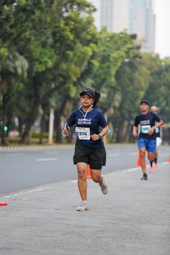 Race photo from KEMLU RUN 2025