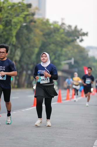 Race photo from KEMLU RUN 2025