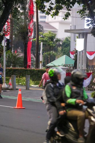Race photo from KEMLU RUN 2025