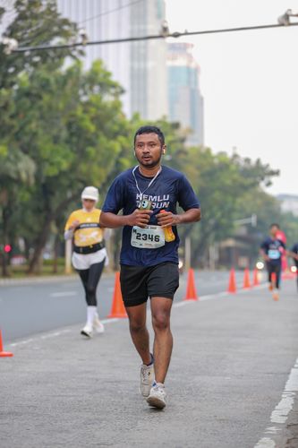 Race photo from KEMLU RUN 2025