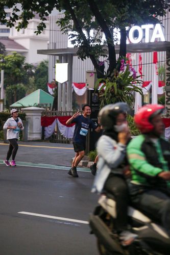 Race photo from KEMLU RUN 2025