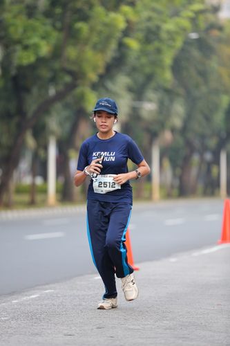 Race photo from KEMLU RUN 2025