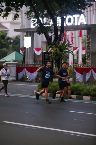 Race photo from KEMLU RUN 2025