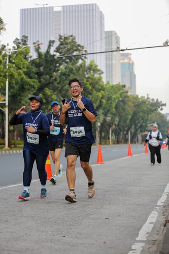 Race photo from KEMLU RUN 2025