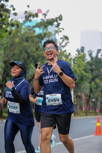 Race photo from KEMLU RUN 2025