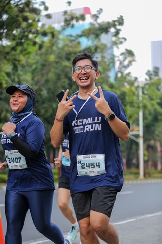 Race photo from KEMLU RUN 2025