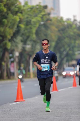 Race photo from KEMLU RUN 2025