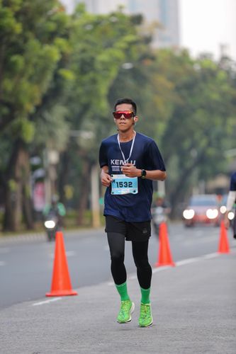 Race photo from KEMLU RUN 2025