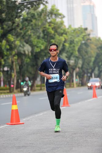 Race photo from KEMLU RUN 2025