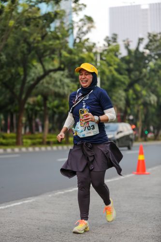 Race photo from KEMLU RUN 2025