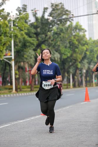 Race photo from KEMLU RUN 2025
