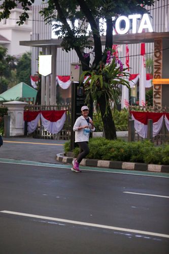 Race photo from KEMLU RUN 2025
