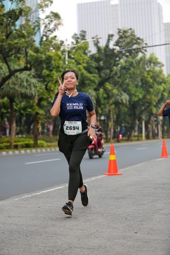 Race photo from KEMLU RUN 2025