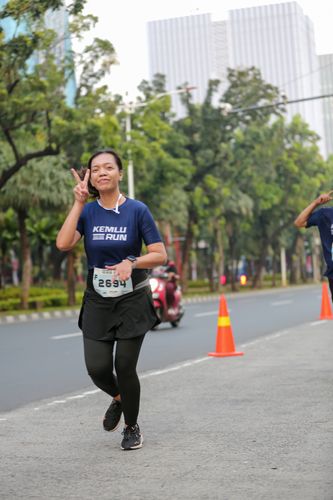 Race photo from KEMLU RUN 2025