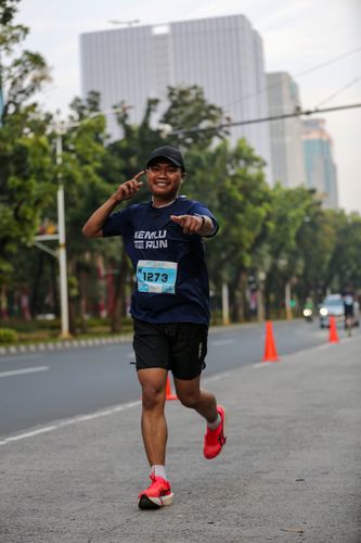 Race photo from KEMLU RUN 2025