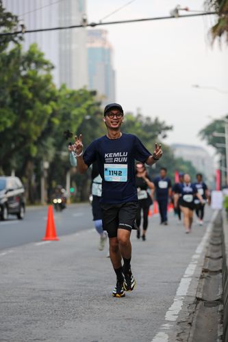 Race photo from KEMLU RUN 2025