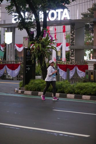 Race photo from KEMLU RUN 2025
