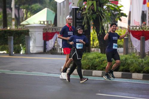 Race photo from KEMLU RUN 2025