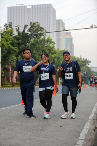 Race photo from KEMLU RUN 2025