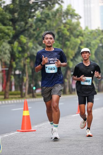 Race photo from KEMLU RUN 2025