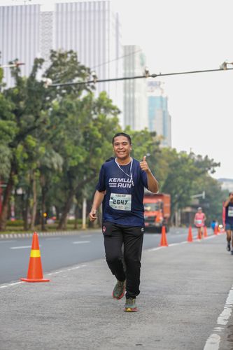 Race photo from KEMLU RUN 2025