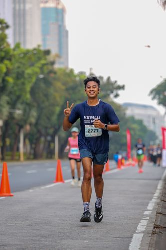 Race photo from KEMLU RUN 2025
