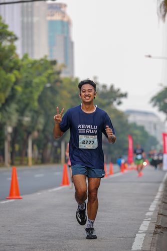 Race photo from KEMLU RUN 2025