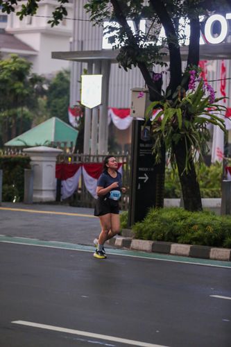 Race photo from KEMLU RUN 2025