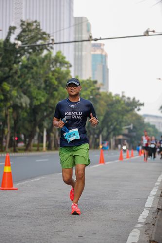Race photo from KEMLU RUN 2025