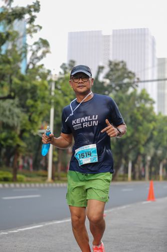 Race photo from KEMLU RUN 2025