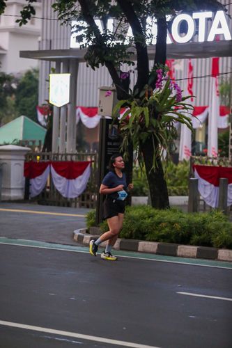 Race photo from KEMLU RUN 2025