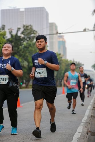 Race photo from KEMLU RUN 2025