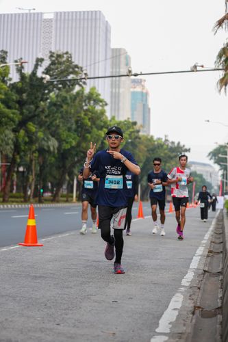 Race photo from KEMLU RUN 2025