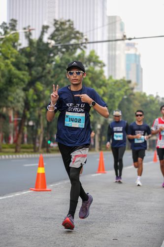 Race photo from KEMLU RUN 2025