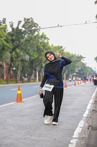 Race photo from KEMLU RUN 2025