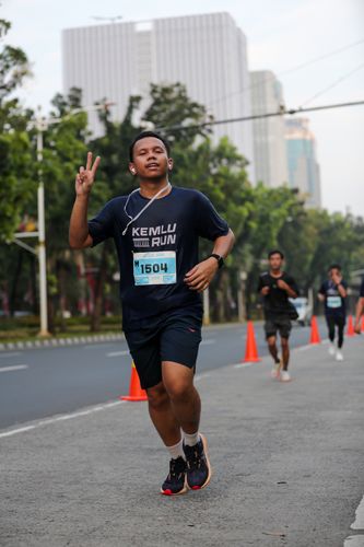 Race photo from KEMLU RUN 2025