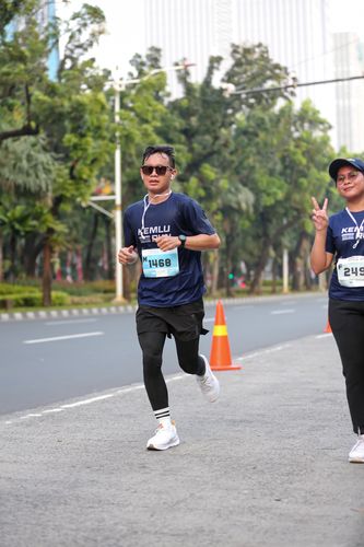 Race photo from KEMLU RUN 2025