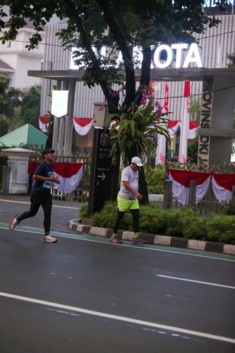 Race photo from KEMLU RUN 2025