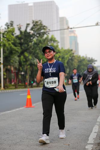 Race photo from KEMLU RUN 2025