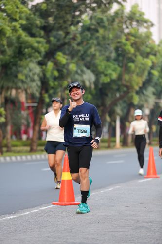 Race photo from KEMLU RUN 2025
